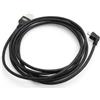 SYSTEM-S Cavo Micro USB 2.0 con spina angolata a 90 gradi (sinistra/maschio) cavo dati e cavo di ricarica 140 cm