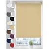 Sonello tenda a rullo oscurante Klemmfix senza foratura 45 cm x 150 cm beige tenda a rullo oscurante per finestre tenda a rullo con guida laterale tenda a rullo per finestre e porte