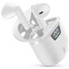 Cellularline Seek Pro Auricolari Cuffie Bluetooth Wireless con Custodia di Ricarica con Display Led Bianco
