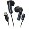 SBS Auricolari 2-In-1 Dual Mode Wireless E Con Cavo USB-C, Microfono ENC E 4 Ore Di Autonomia