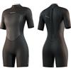 Mystic Brand Shorty 3/2mm Back Zip Flatlock Women Black, XS