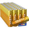 VARTA Pile AA, Confezione da 40 Tray, Longlife Power, alcaline | LR6 1,5 V, Made in Germany, conservazione fino a 10 anni, per console di gioco, spazzolino, mouse, controller o torcia