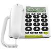 DORO PhoneEasy 312cs Telefono Fisso Casa per Anziani con Tasti Grandi | Display grande, tasti molto grandi, vivavoce e suoneria ad alto volume, telefono fisso per anziani