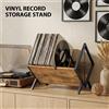 NONE Soluzione per riporre i dischi in vinile a casa: supporto in metallo per dischi LP, adatto a 80-100 dischi.