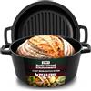 Kichly 2 in 1 Forno Olandese In Ghisa Pre-Stagionato Con Coperchio/Griglia A Dop