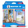 Geko 940002, Guarnizione autoadesiva in gomma per porte e finestre, Profilo a P, L: 6 m, L x A: 9 x 5,5 mm, durata massima: 8 anni, Bianco (bianco)