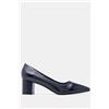 Luigi Décolleté a Punta Basic - Blu Scuro - 36