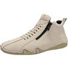 Generic Scarpe sportive da uomo taglie forti: scarpe da ginnastica con cerniera, scarpe da ginnastica ortopediche, eleganti, leggere, scarpe estive classiche, alte e alte