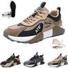 HESYSUAN Sneaker ortopedica confortevole da uomo 2025, con piattaforma casual, con cuscino d'aria, per camminare, palestra, scarpe ortopediche antiscivolo in rete traspirante