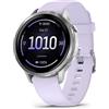 Garmin Venu 4 3,05 cm (1.2'') AMOLED 41 mm Digitale 390 x 390 Pixel Touch screen Argento Wi-Fi GPS (satellitare)