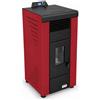 Stufe A Pellet Italia Niagara 9 kW Canalizzata Colore: Rosso