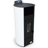 Stufe A Pellet Italia Boston 9 kW Canalizzata Colore: Bianco