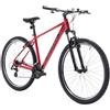 ATTABO Bicicletta da Uomo ALPE 1.0 Mountain Bike con Telaio in Alluminio Manubrio ergonomico da 17|19|21 Bici Uomo con Ruote da 29 Sella Regolabile Deragliatore a 21 velocità Colore Blu|Rosso