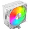 Mars Gaming MCPU-X5ARGB, Dissipatore CPU 280W TDP, 5x Heatpipes HCT Nuova Generazione, Ventola PWM SI Extreme-Silent ARGB 120mm, Nucleo in Rame Iperbilanciato, Compatibilità Universale, Bianco