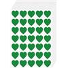 FINDAT Adesivi a Cuore Verdi 25 mm in Vinile, 700 Pezzi | Per biglietti e regali di San Valentino. Scrivibili con pennarello a base d'olio. Resistenti ad acqua, olio e strappi
