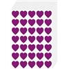 FINDAT Adesivi a Cuore Viola 25 mm in Vinile, 700 Pezzi | Per biglietti e regali di San Valentino. Scrivibili con pennarello a base d'olio. Resistenti ad acqua, olio e strappi