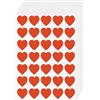 FINDAT Adesivi a Cuore Rossi 25 mm in Vinile, 700 Pezzi | Per biglietti e regali di San Valentino. Scrivibili con pennarello a base d'olio. Resistenti ad acqua, olio e strappi