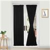 DWCN Tende per porte francesi, con tasca per asta, termiche, oscuranti, per porte con finestra in vetro, porte della cucina e del patio per la privacy, 63 x 183 cm, 1 tenda a pannello con fermatenda