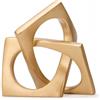 XMGZQ Decorazione moderna a forma di cubo geometrico, decorazione a forma di nodo, centrotavola per la casa, libreria, ornamenti cubici in