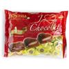LA SUISSA Piemonte Italia La Suissa Cuori Gianduia Gialli, Cioccolatini in Sacchetto da 1 kg | Praline di Cioccolato Fondente Ripiene di Crema al Gianduia, Incartate Singolarmente, Qualità e Tradizione