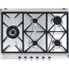Smeg Piano cottura a gas SE775GH5 finitura acciaio inox satinato da 70 cm