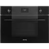 Smeg Forno compatto combinato microonde Galileo Micro combi da incasso SO4101M1B3 finitura nero lucido da 60 cm