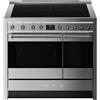 Smeg Cucina A10I002PTX con doppio forno e piano cottura induzione finitura acciaio inox da 100x60 cm