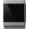 Smeg Cantina vini sottotop CVI338LX3 finitura vetro silver da 60 cm - Cerniera a sinistra