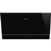 Smeg Selection Smeg S Cappa a parete KV694R finitura vetro nero e rame da 90 cm - PROMOZIONE ATTIVA FINO AL 19/10