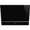 Smeg Cappa a parete KV28N finitura vetro nero da 80 cm