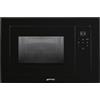 Smeg PRONTA CONSEGNA - Smeg Forno microonde con grill da incasso FMI120B3 finitura Deep Black da 60 cm