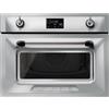 Smeg Selection Smeg S Forno compatto combinato microonde Galileo SO4902M1X finitura inox da 60 cm