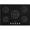 Smeg Selection Smeg S Piano cottura a gas PV375N in vetro nero da 72 cm