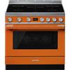 Smeg Selection Smeg S Cucina CPF9IPOR con forno pirolitico termoventilato e piano cottura induzione finitura arancione da 90x60 cm - PROMO ATTIVA FINO AL 26/10