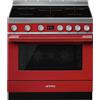 Smeg Selection Smeg S Cucina CPF9IPR con forno pirolitico termoventilato e piano cottura induzione finitura rosso da 90x60 cm - PROMO ATTIVA FINO AL 26/10