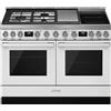 Smeg Selection Smeg S Cucina CPF120IGMPWH con doppio forno termoventilato e piano cottura misto finitura bianco da 120x90 cm