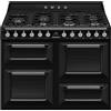 Smeg Selection Smeg S Cucina TR4110BL1 con tre forni e piano cottura gas finitura nero da 110x60 cm