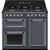 Smeg Selection Smeg S Cucina TR103GR con tre forni e piano cottura gas finitura Slate Grey da 100x60 cm