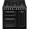Smeg Selection Smeg S Cucina TR93BL con tre forni e piano cottura gas finitura nero da 90x60 cm