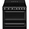 Smeg Selection Smeg S Cucina TR90IBL2 con forno termoventilato e piano cottura induzione finitura nero da 90x60 cm