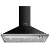 Smeg Selection Smeg S Cappa aspirante a parete KD100HNE finitura nero da 100 cm