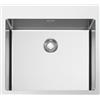 Smeg Selection Smeg S Lavello una vasca VR12S50RS finitura acciaio inox da 55x51 cm - Filotop/Flat