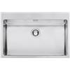 Smeg Selection Smeg S Lavello una vasca VQR71RS finitura acciaio inox da 77.5x50 cm - Sopratop