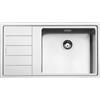 Smeg Selection PRONTA CONSEGNA - Smeg S Lavello una vasca con gocciolatoio sx LFTG861S finitura acciaio inox da 87x51 cm - Filotop/Flat