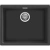 Smeg Selection PRONTA CONSEGNA - Smeg S Lavello una vasca VZP56N finitura nero da 55.6x45.6 cm - Sopratop/Sottotop