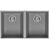 Smeg Selection Smeg S Lavello due vasche VZUM3434CT finitura cemento da 76x43.5 cm - Sottotop