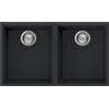 Smeg Selection Smeg S Lavello due vasche VZUM3434N finitura nero da 76x43.5 cm - Sottotop - PROMOZIONE ATTIVA FINO AL 19/10