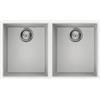 Smeg Selection Smeg S Lavello due vasche VZUM3434B finitura bianco da 76x43.5 cm - Sottotop