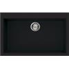 Smeg Selection PRONTA CONSEGNA - Smeg S Lavello una vasca VZ79N finitura nero da 79x50 cm - Sopratop