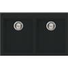Smeg Selection PRONTA CONSEGNA - Smeg S Lavello due vasche VZ3434N finitura nero da 79x50 cm - Sopratop - PROMOZIONE ATTIVA FINO AL 19/10